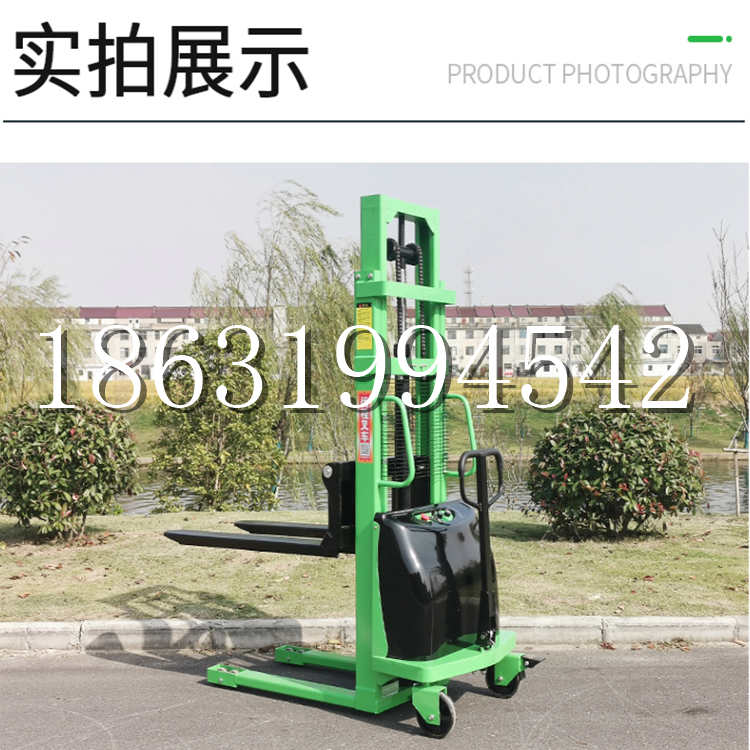 龙门县电动叉车堆高车液压铲车电瓶1吨2吨站驾步行式小型全自动叉车